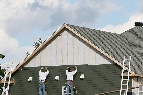 Professional Emergency Siding Repair technician working in Willernie, MN
